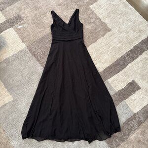 DB Studio Celebrate Black Cross Ruched‎ Bust Dress Size 8 Womens